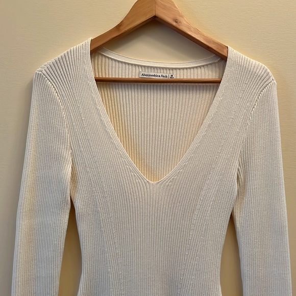 Abercrombie & Finch White Ribbed Bodysuit - Picture 2 of 5